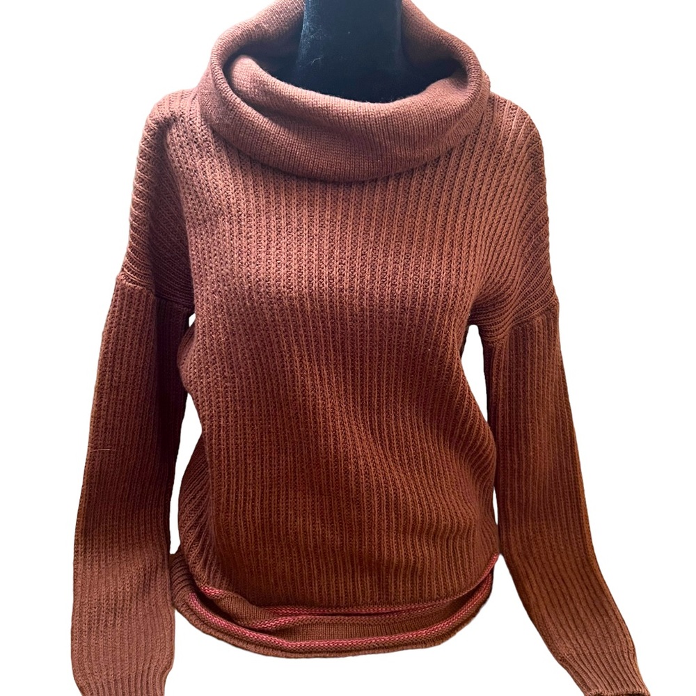 Prana sz S wool blend knit cowl neck